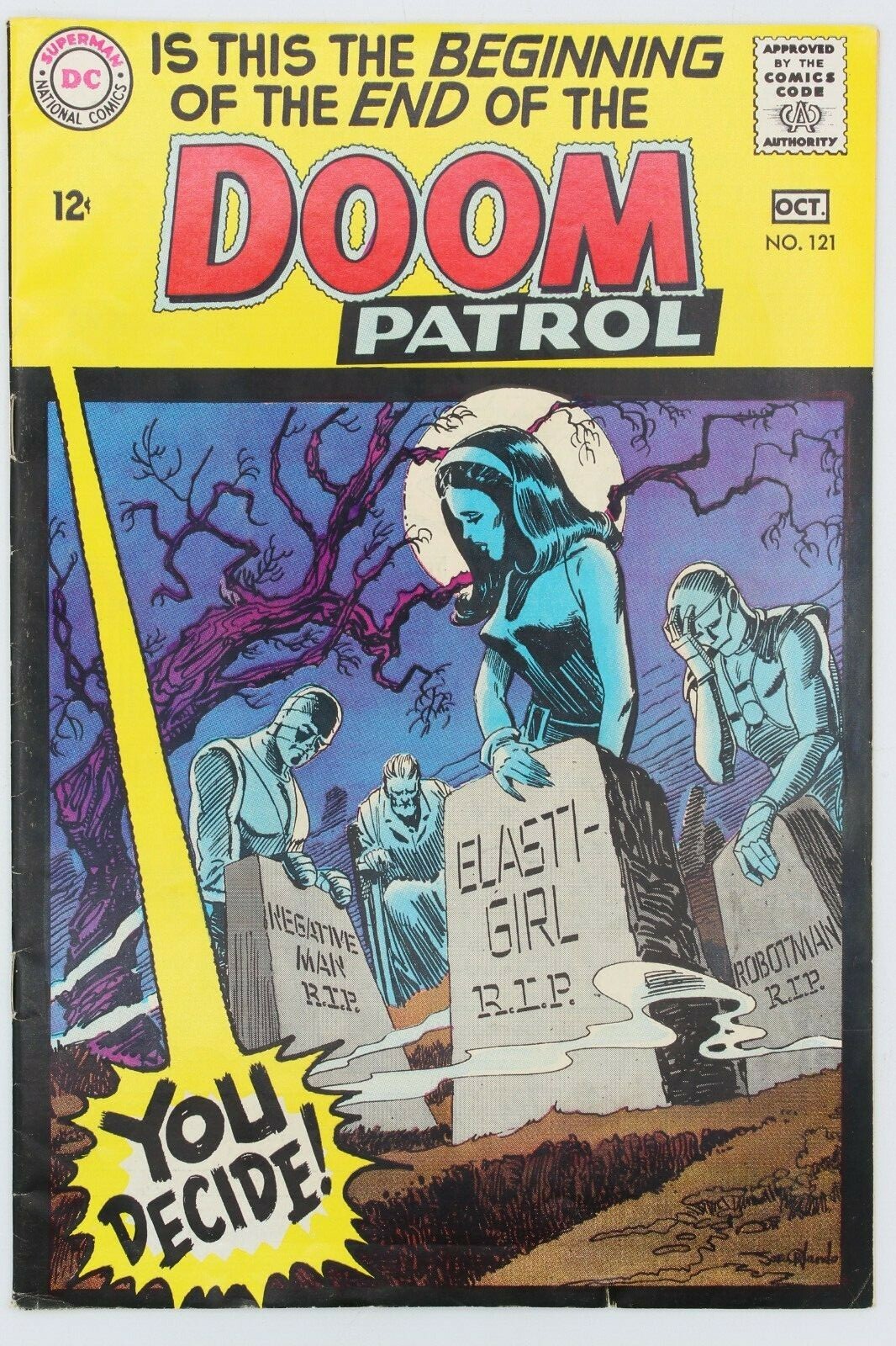 DOOM PATROL #121 DC COMICS (1968) SILVER AGE DEATH OF DOOM PATROL | eBay DOOM PATROL #121 DC COMICS (1968) SILVER AGE DEATH OF DOOM PATROL | eBay