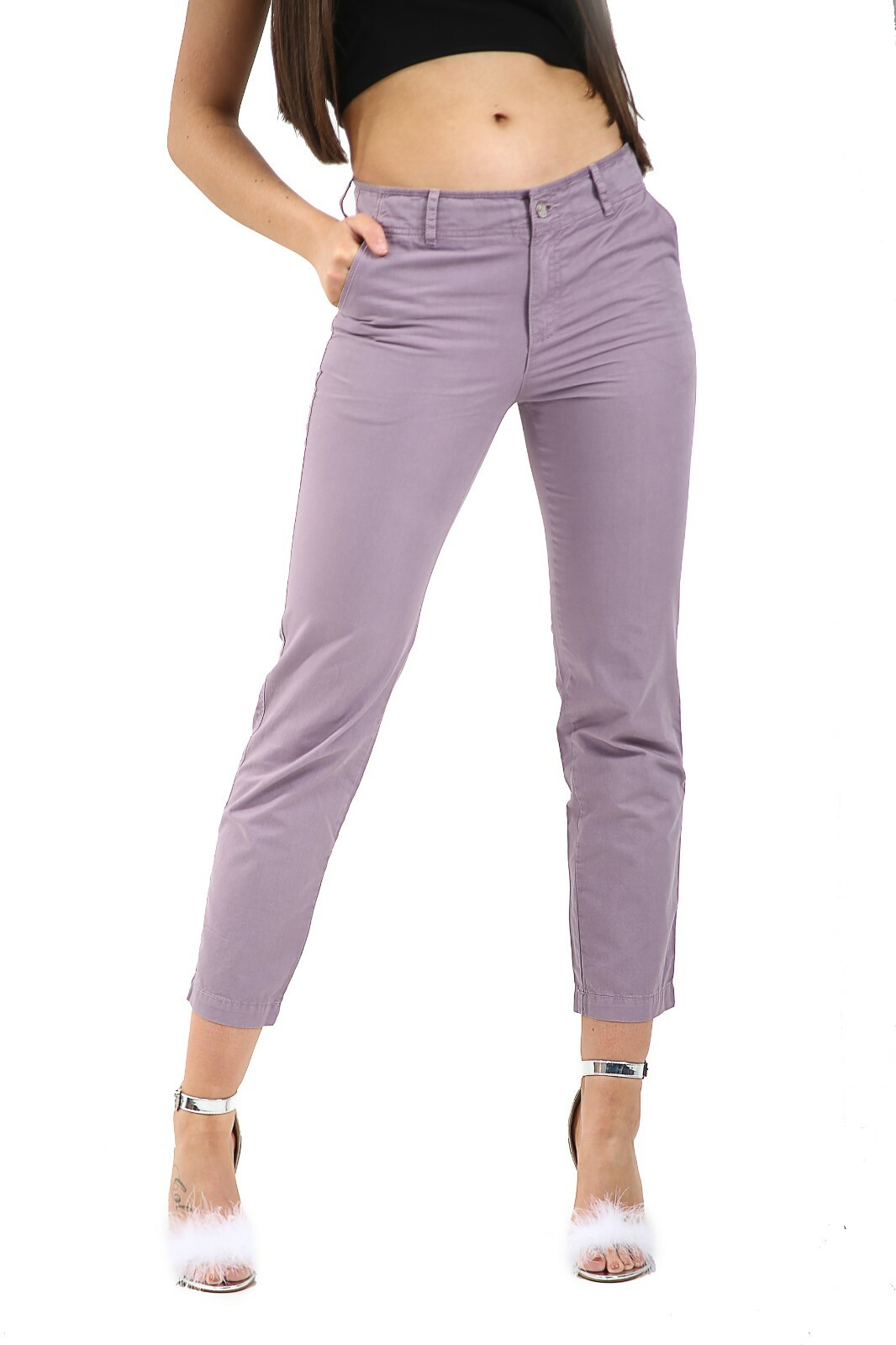 ladies purple jeans