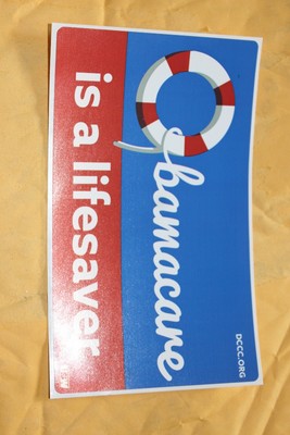 OBAMACARE IS A LIFESAVER BUMPER STICKER NEW FROM DCCC.ORG