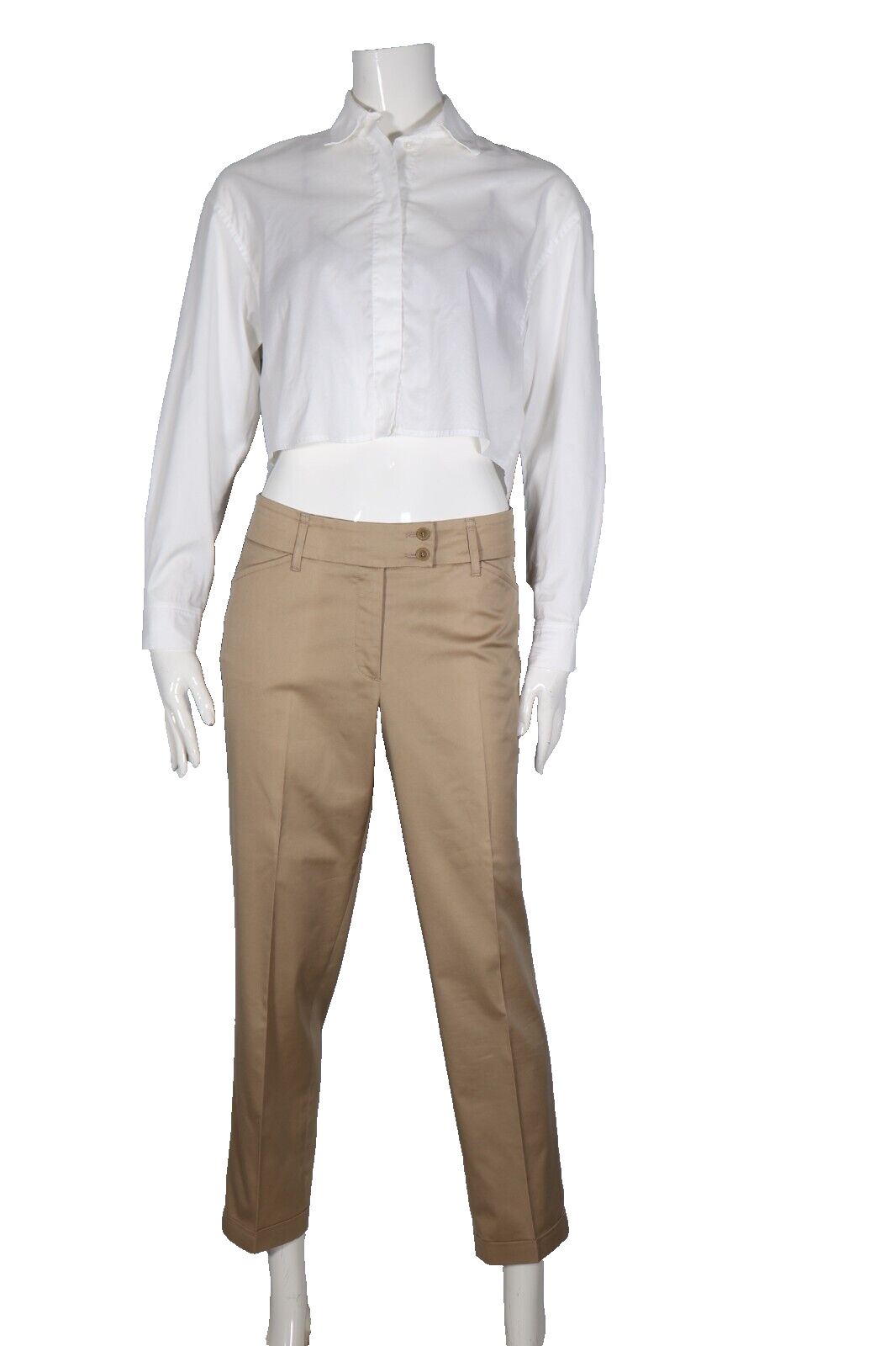 ★codegraphy★ Deep tuck cotton banding pants dark beige CBC Mond Deep-tuck Cotton Pants - Archive. Ryu / 아카이브류