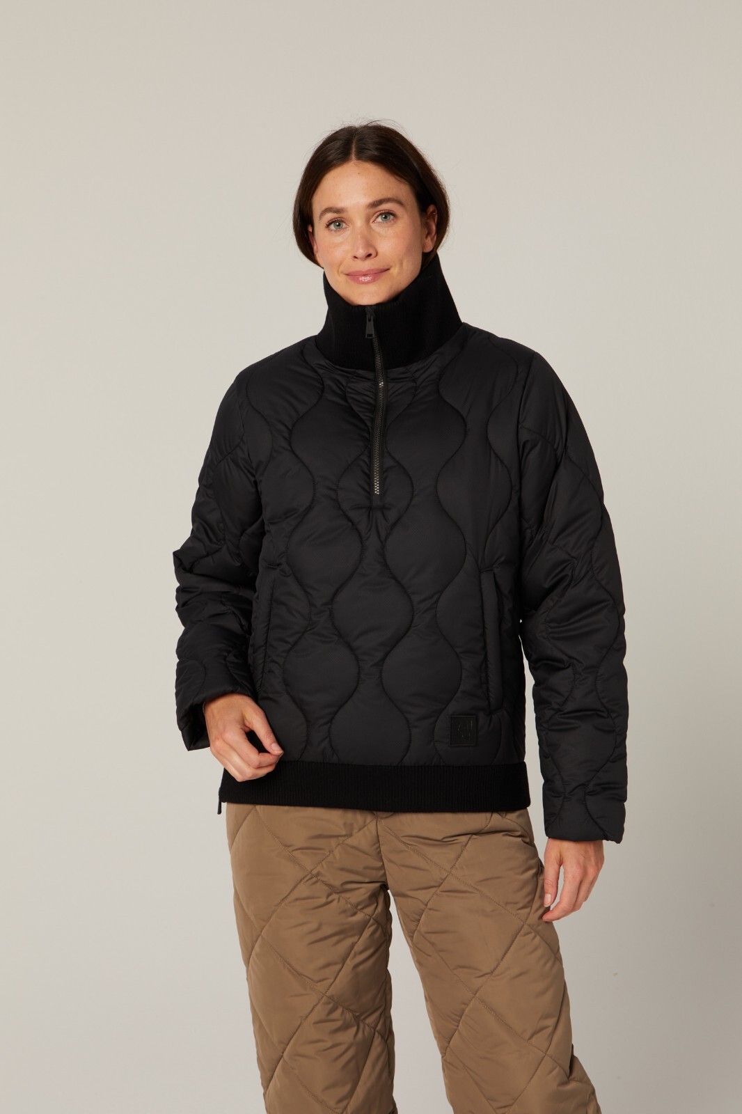 Pre-owned Alp N Rock Women's  Nelly 1/2 Zip Pullover Jacket--new With All Original Tags In Black