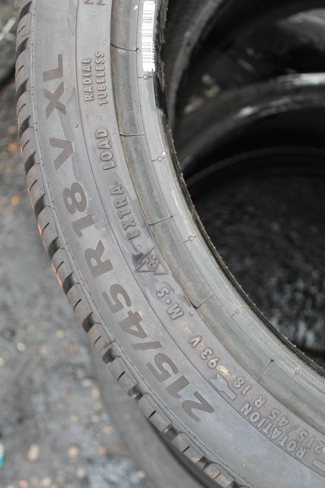 New 215 45 18 Continental, All Season, XL, 93V, x2 A Pair (F1_tyres) FO L3404
