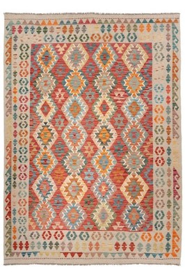NavaRugs Kelim Teppich 248x178cm Afghan Handgewebt Orientteppich Wolle Kilim Rug