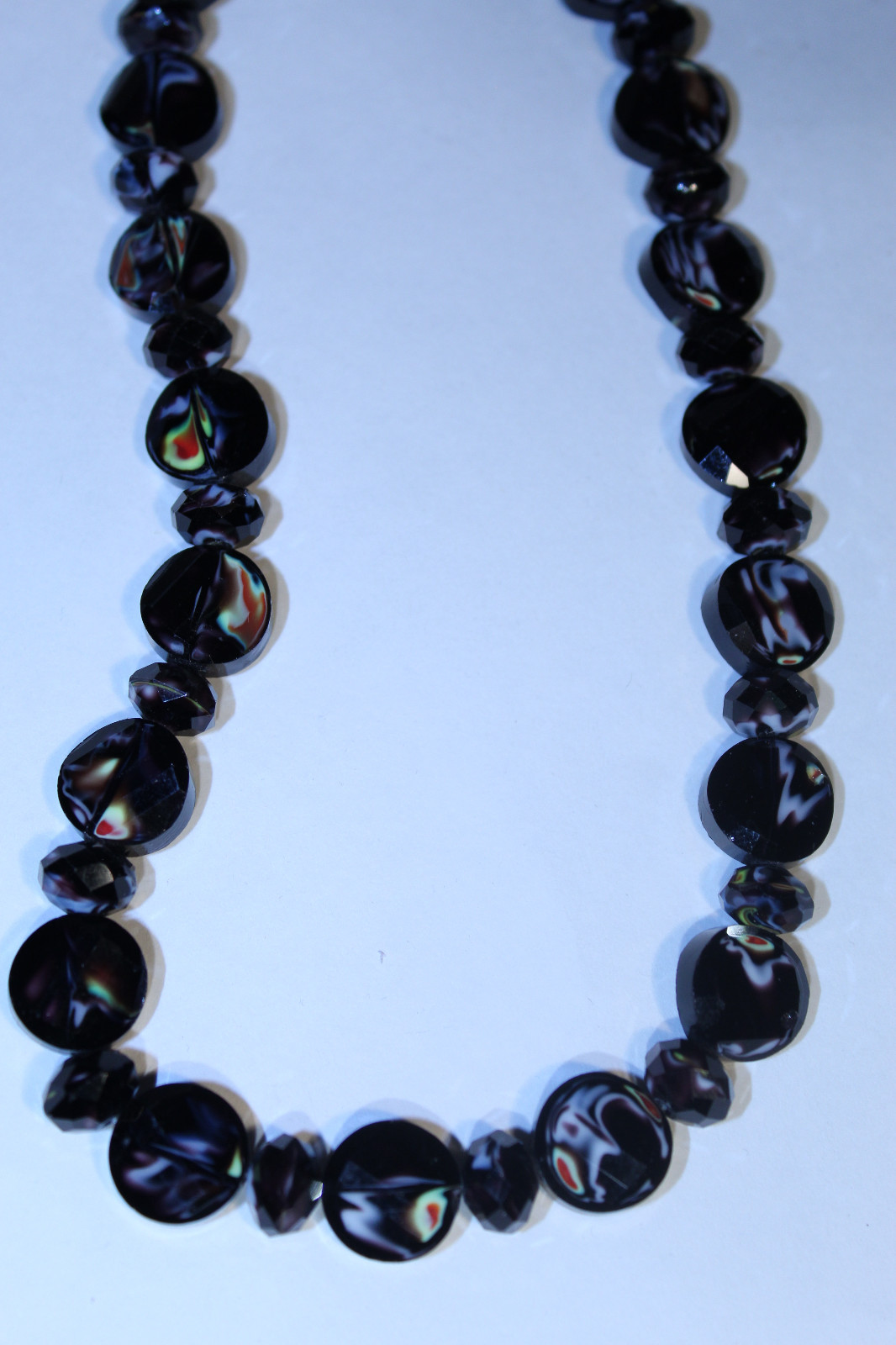 Vintage Antique Art Deco Venetian Glass Necklace 12 KT. Gold Filled 40% OFF