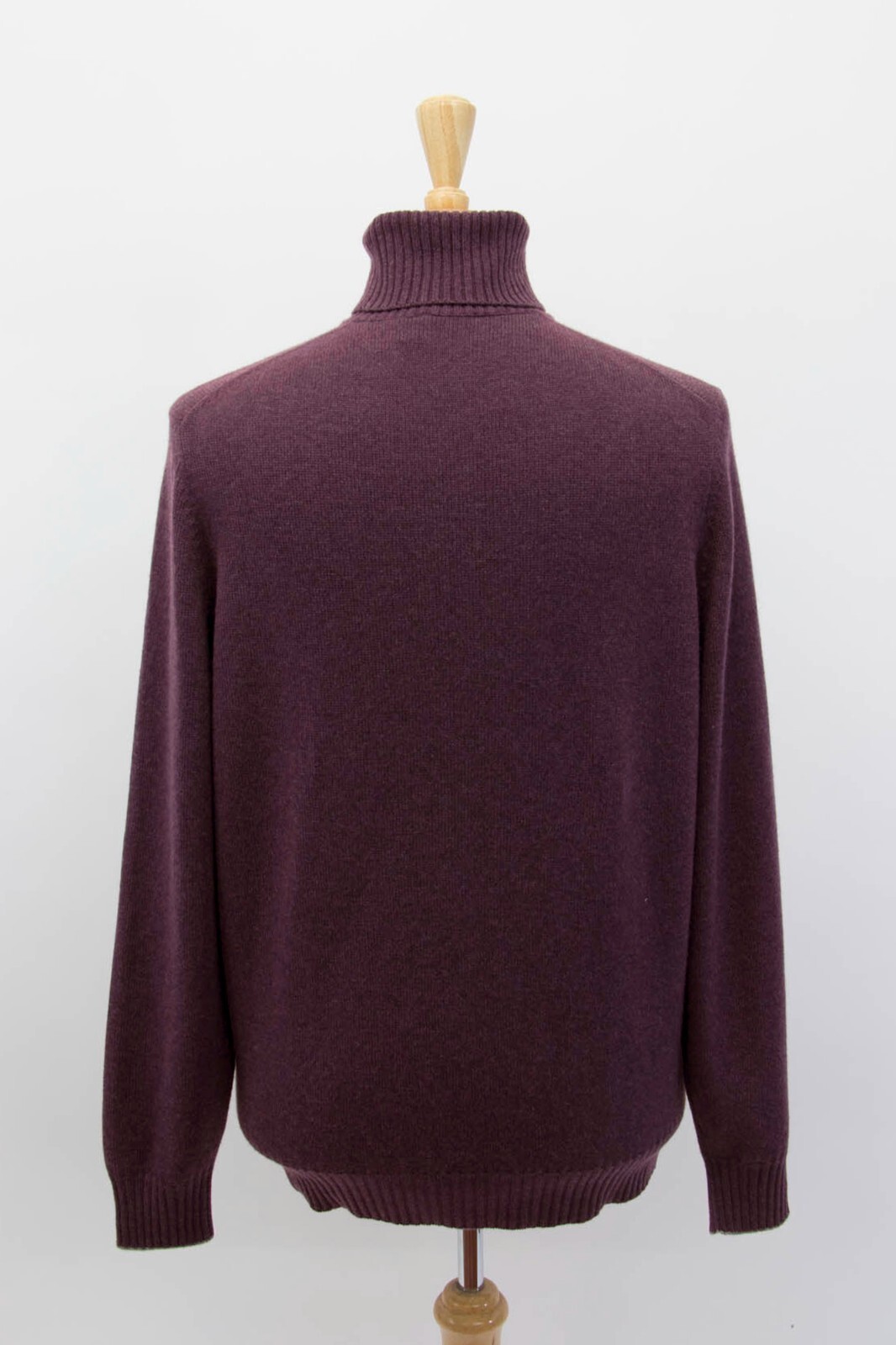Pre-owned Brunello Cucinelli $4995  Men 100% Cashmere Graphic Turtleneck 50/ 40us A242 In Violet + Gray & Taupe Accents