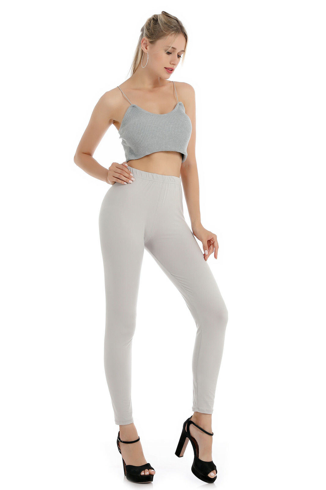 Falari 4-pack Classic Leggings Buttery Super Soft Stretch Workout Pants