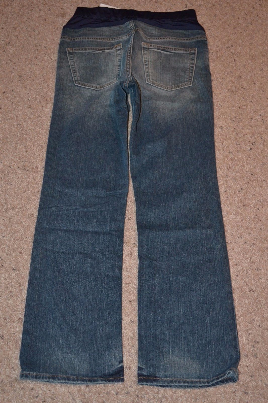 NWT Gap Maternity Low Boot Cut Jeans Medium 8R Cotton Denim Stretch Full Panel