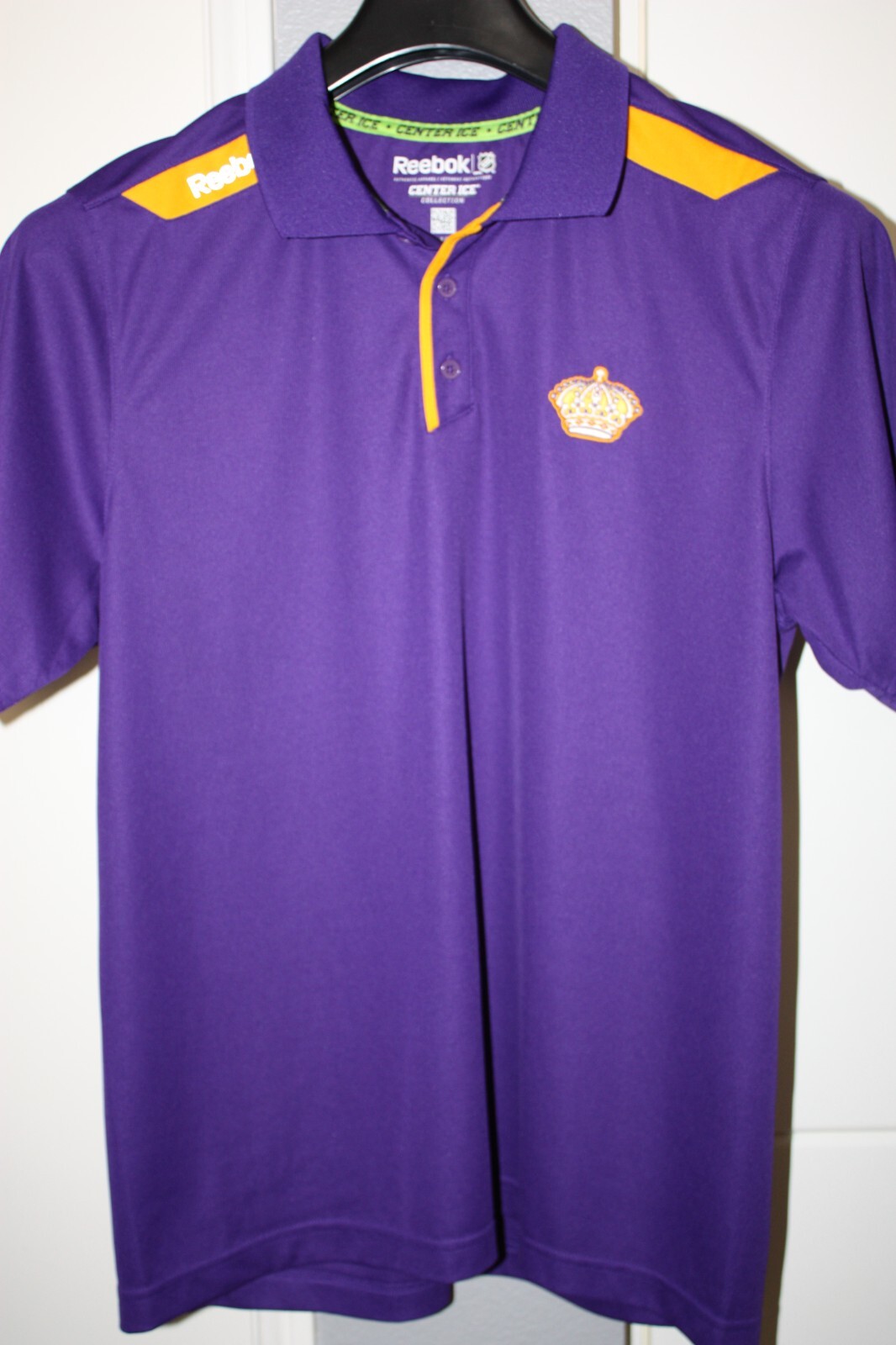 Los Angeles Kings Polo Shirt Men's Large NHL Hockey Reebok