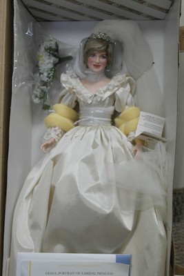 franklin mint princess diana wedding doll