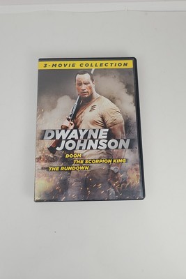 Dwayne Johnson 3 Movie Collection (DVD, 3 Disc Set) Doom, Scorpion King, Rundown