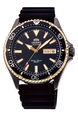 Pre-owned Orient Mens Automatic Watch With Rubber Strap Ra-aa0005b19b