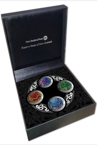 コレクション NEW ZEALAND PROOF COIN SET 2010 Dolphin New Zealand - 2010 - Annual Proof Coin Set - Maui's Dolphin