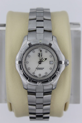 Tag Heuer Mother of Pearl Diamonds 2000 WN131H.BA0360 Womens Watch SS MOP Silver