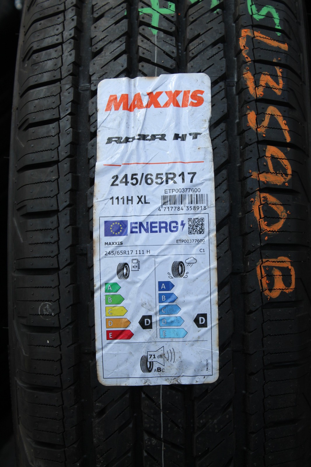 New 245 65 17 Maxxis, RAZR HT, M+S, Reinforced, 111H, x1 Tyre (F1_tyres) L3590