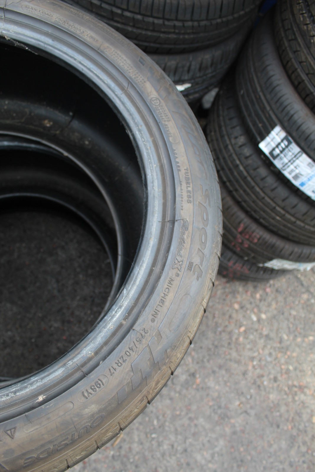 275 40 17 Michelin, Pilot Sport, 98Y, x2 A Pair 5.5mm (F1_tyres) FO L3634