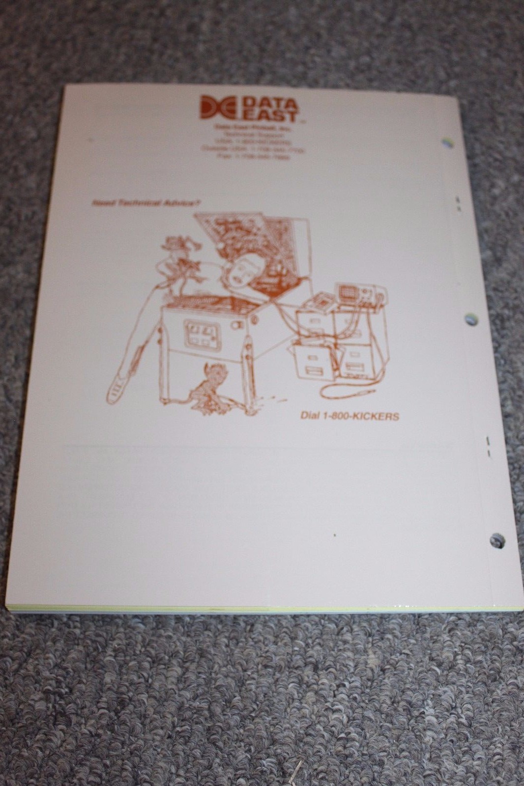 Sega Pinball Machine, MAVERICK the Movie Manual, Original 1994