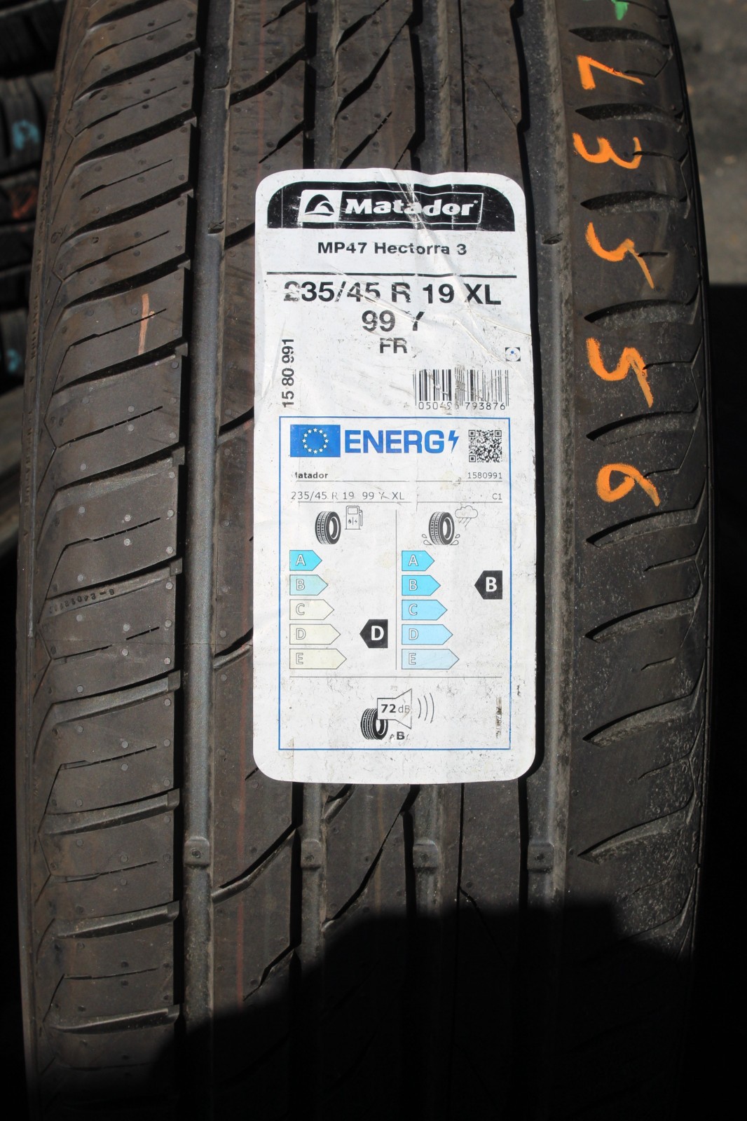 New 235 45 19 Matador, MP47 Hectorra 3, XL, 99Y, x1 Single Tyre (F1_tyres) L3556