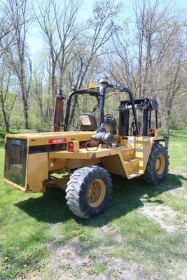 Cat/ Noble 10,000# Rough Terrain Forklift, Three Stage, Sideshift, Fork Position