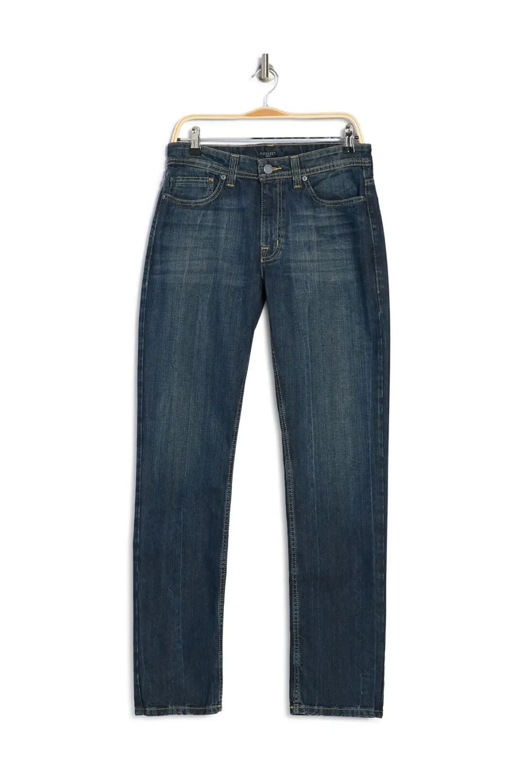 

Узкие прямые джинсы FIDELITY DENIM Mystic Blue Jimmy с рваными карманами  x 33,5, Синий, JIMMY