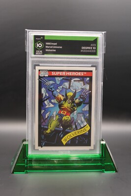 1990 MARVEL UNIVERSE  GRADED 10 GEM MINT #23 Wolverine This card is SHARP SHARP
