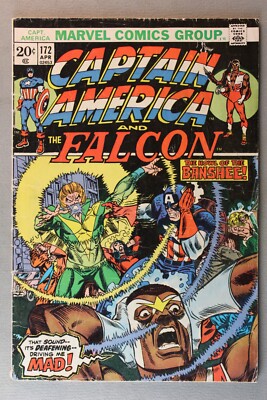 Captain America #172 and The Falcon *1974* ''The Howl Of The Banshee!'' ~ Reader ~