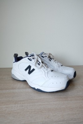 New Balance 624 White Leather Lace Up 