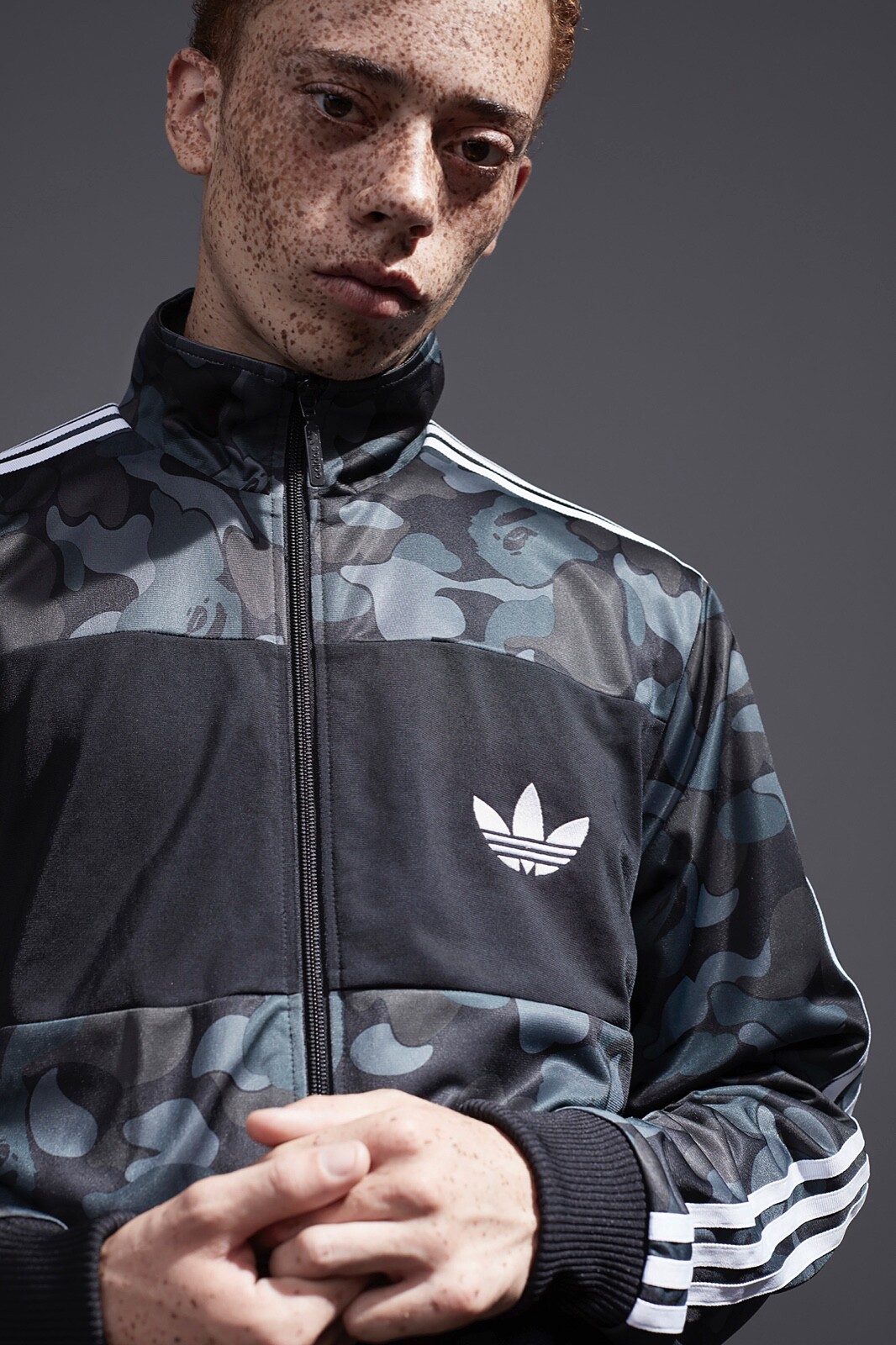 bape x adidas track top