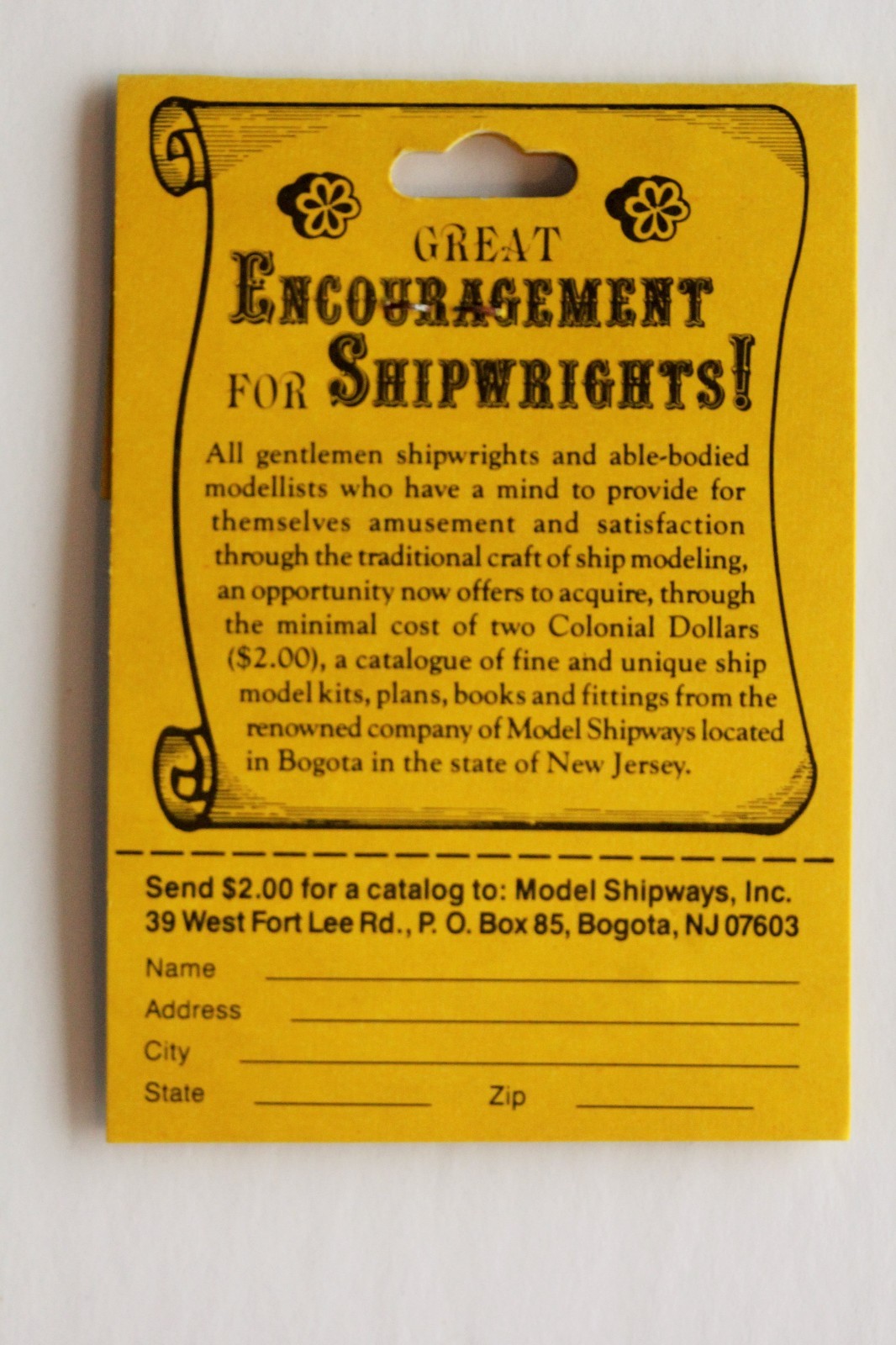 Model Shipways Fittings MS0675 Mast Cap 5/16