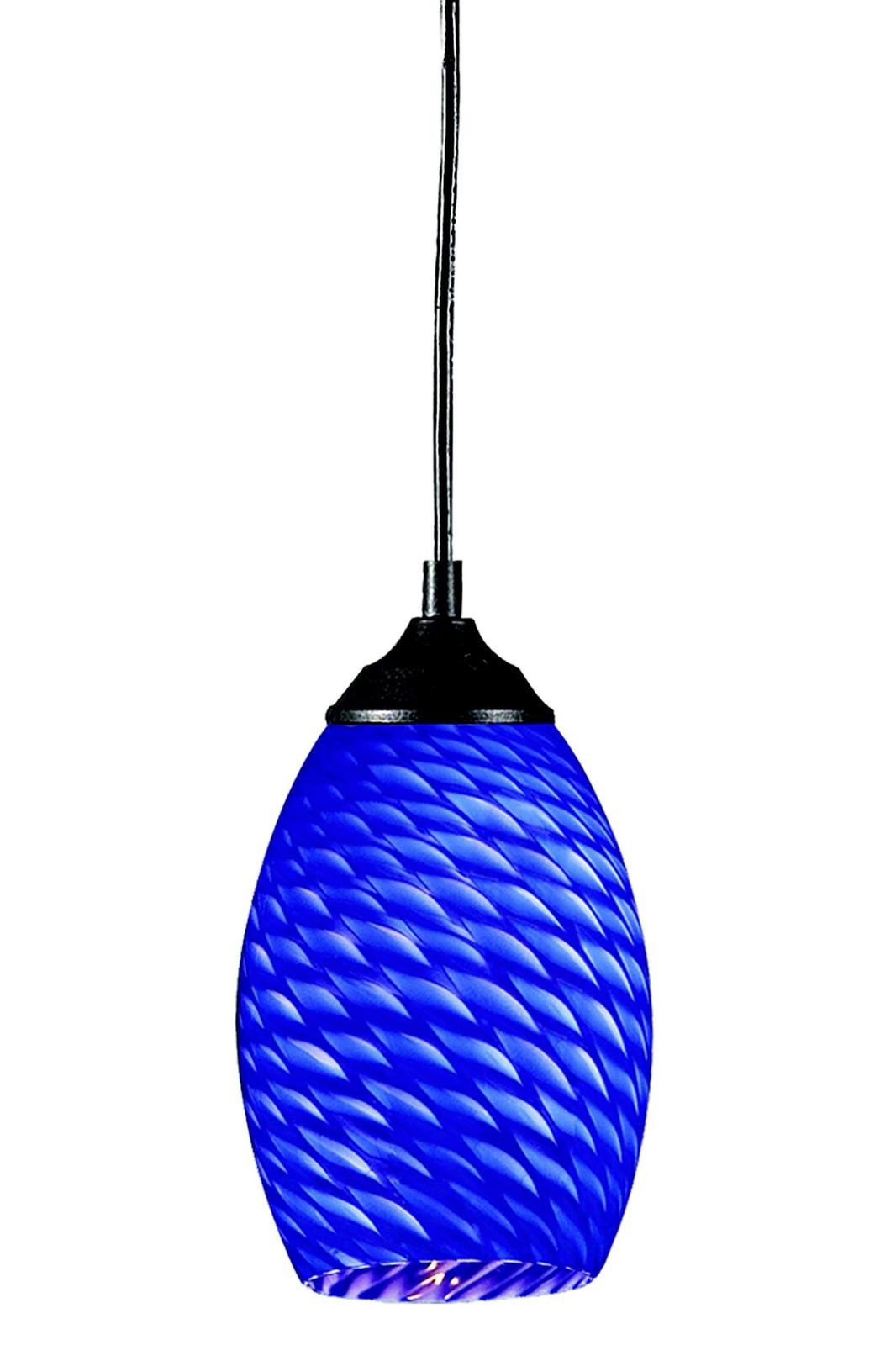 Z-Lite 131-BLUE Jazz One Light Mini Pendant, Metal Frame, Sand