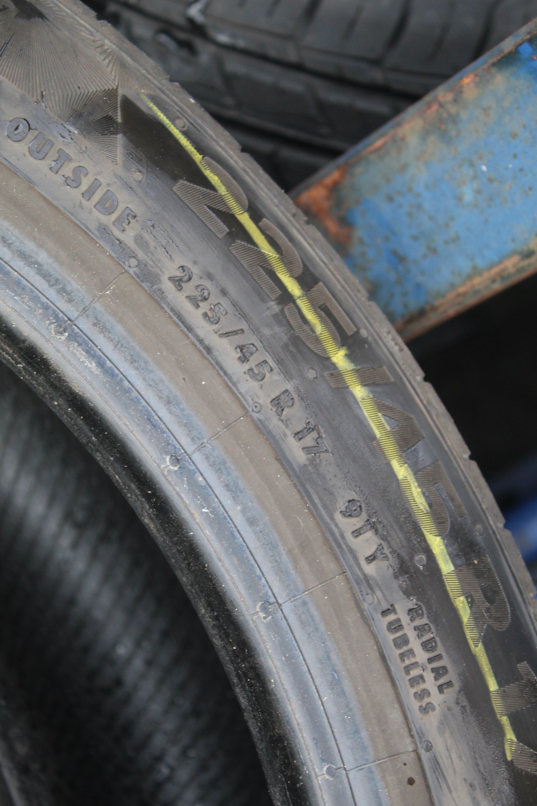 225 45 17 Continental, PC 6, 91Y, x2 A Pair 6.3mm (F1_tyres) L3874