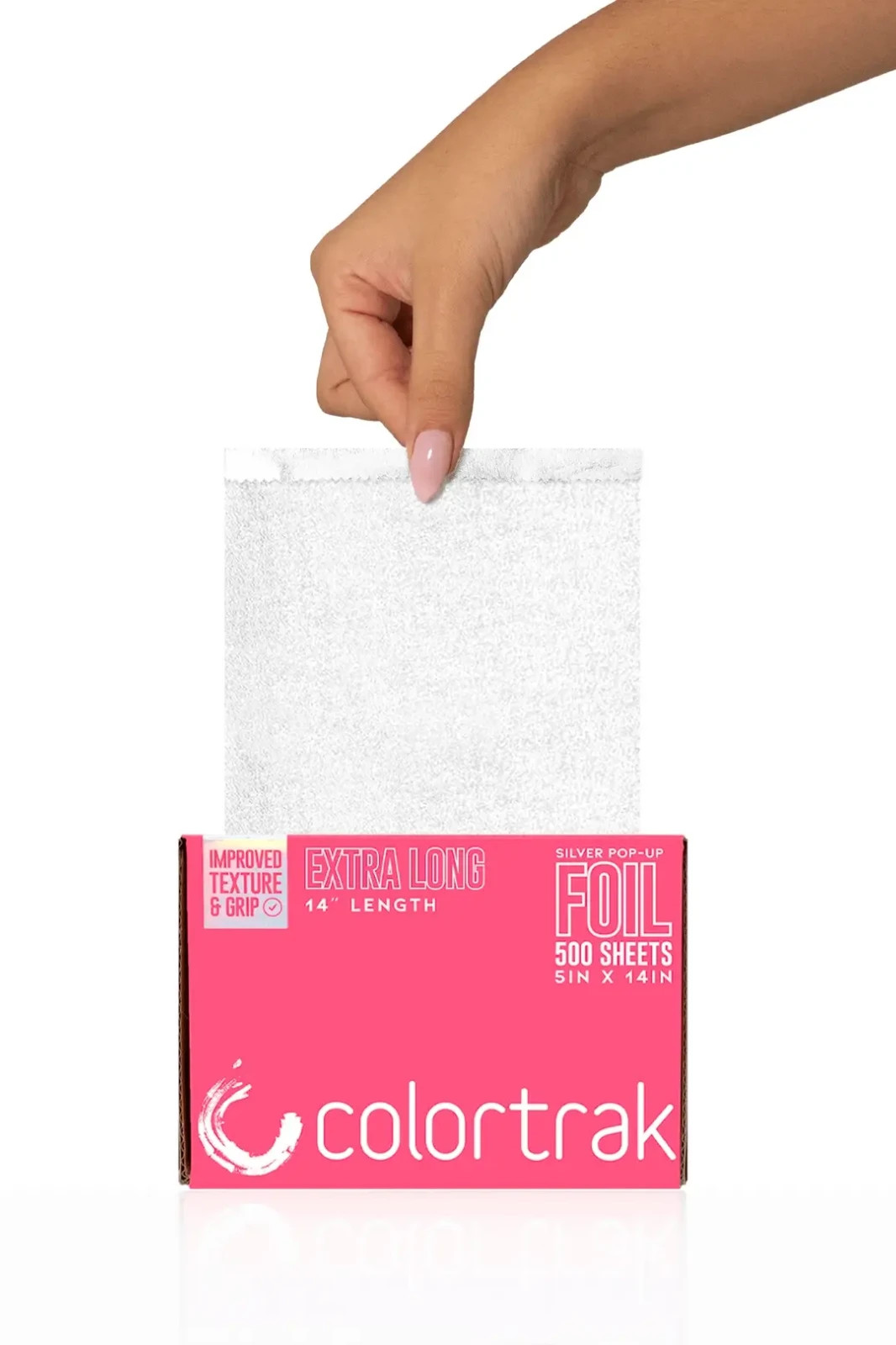 Colortrak Extra Long Pop-up Foil Silver 500 Sheets
