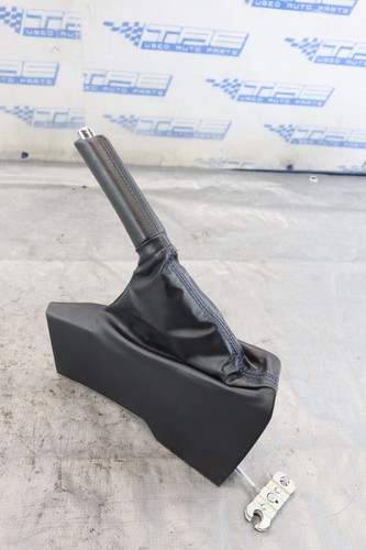 2015 SUBARU BRZ FRS FA20 2.0L OEM E-BRAKE HANDLE BLUE STITCH BLACK LEATHER #8068