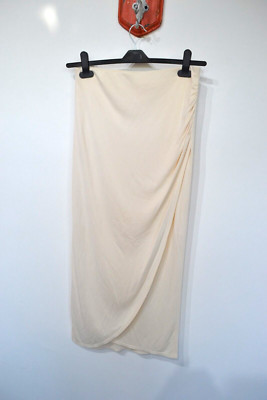Marccain Marc Cain Skirt N3 UK 10 12 cream  Exc condition Fixed Wrap
