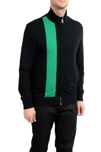 Pre-owned Versace Men's Wool Reversible Full Zip Windbreaker Jacket Us M It 50 In Multicolor