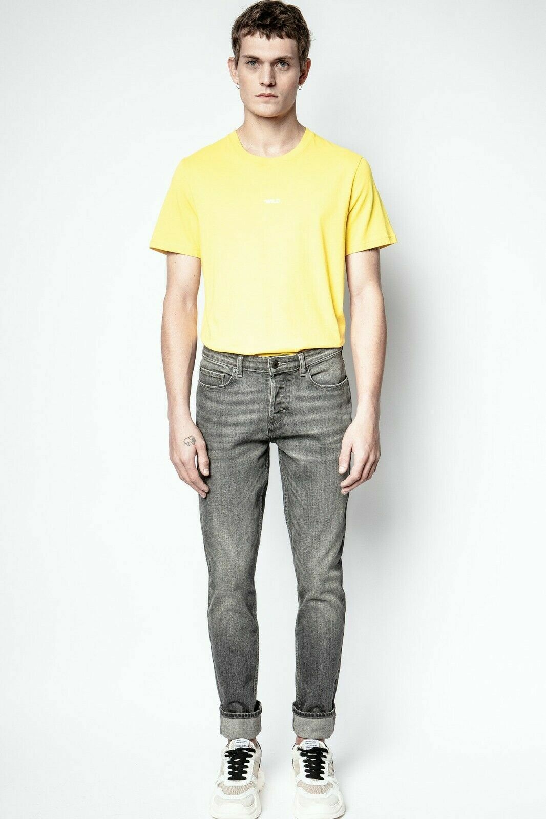 Zadig & Voltaire Men's Ted Photoprint Wild T-shirt Lemon
