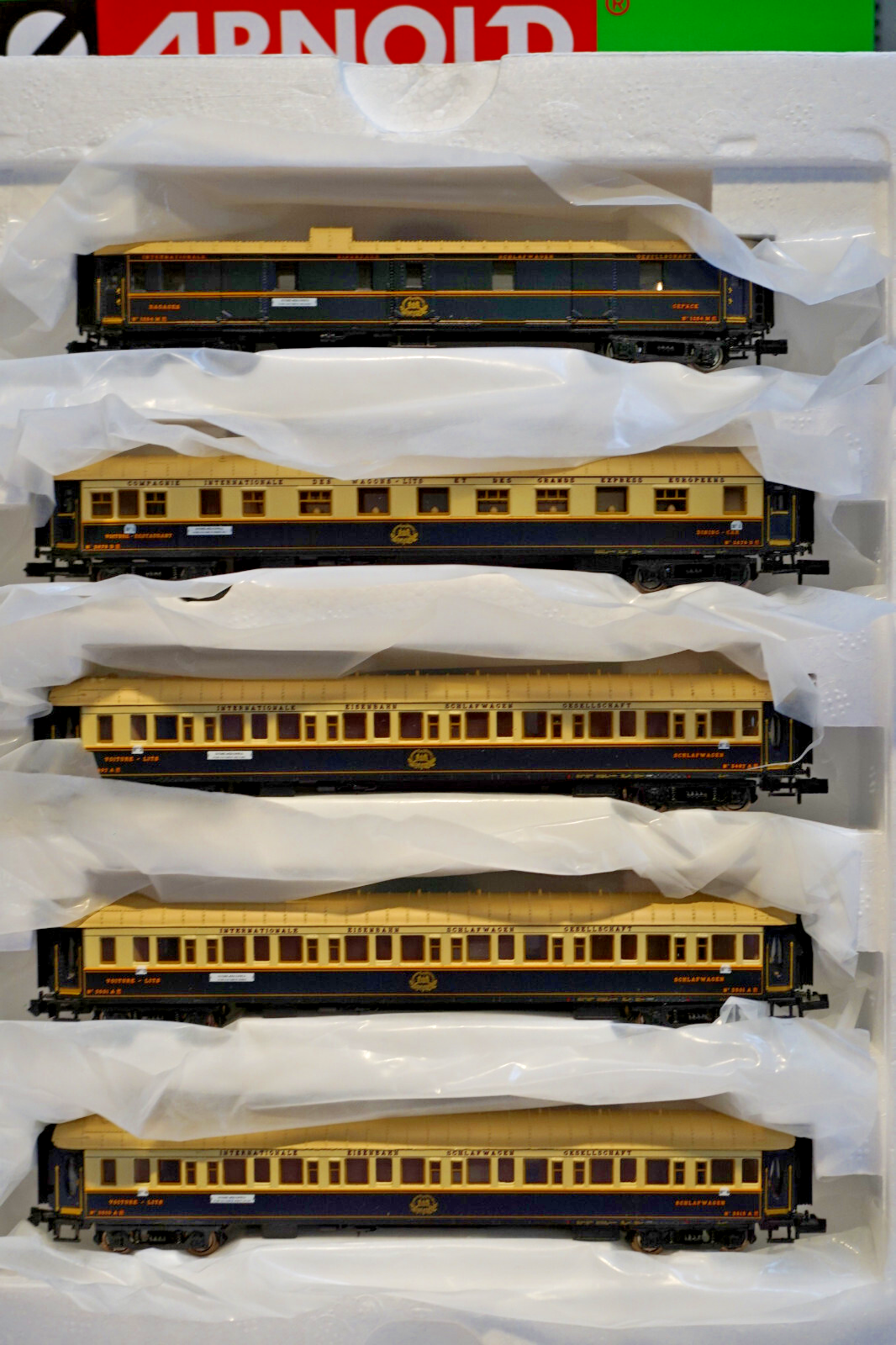 1:160 Arnold Hornby  HN4007 CIWL 5er set "  Ostende - Wien - Express  " NEU in OVP