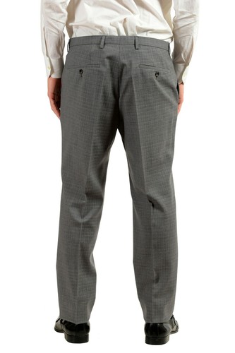Pre-owned Hugo Boss "johnston3/lenon1" Men's 100% Wool Gray Two Button Suit