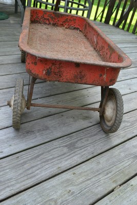Vintage Hamilton Greyhound Childs pull  wagon Ball Bearing Wheels