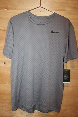 nike breathe tee shirt mens running training gym medium orange aj8002 833 03 114788163224