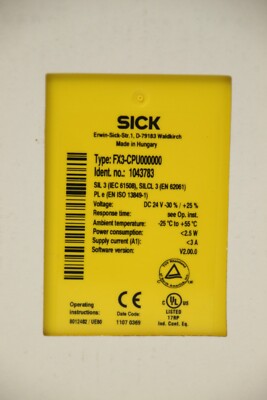 Sick FX3-CPU000000 V2.00.0