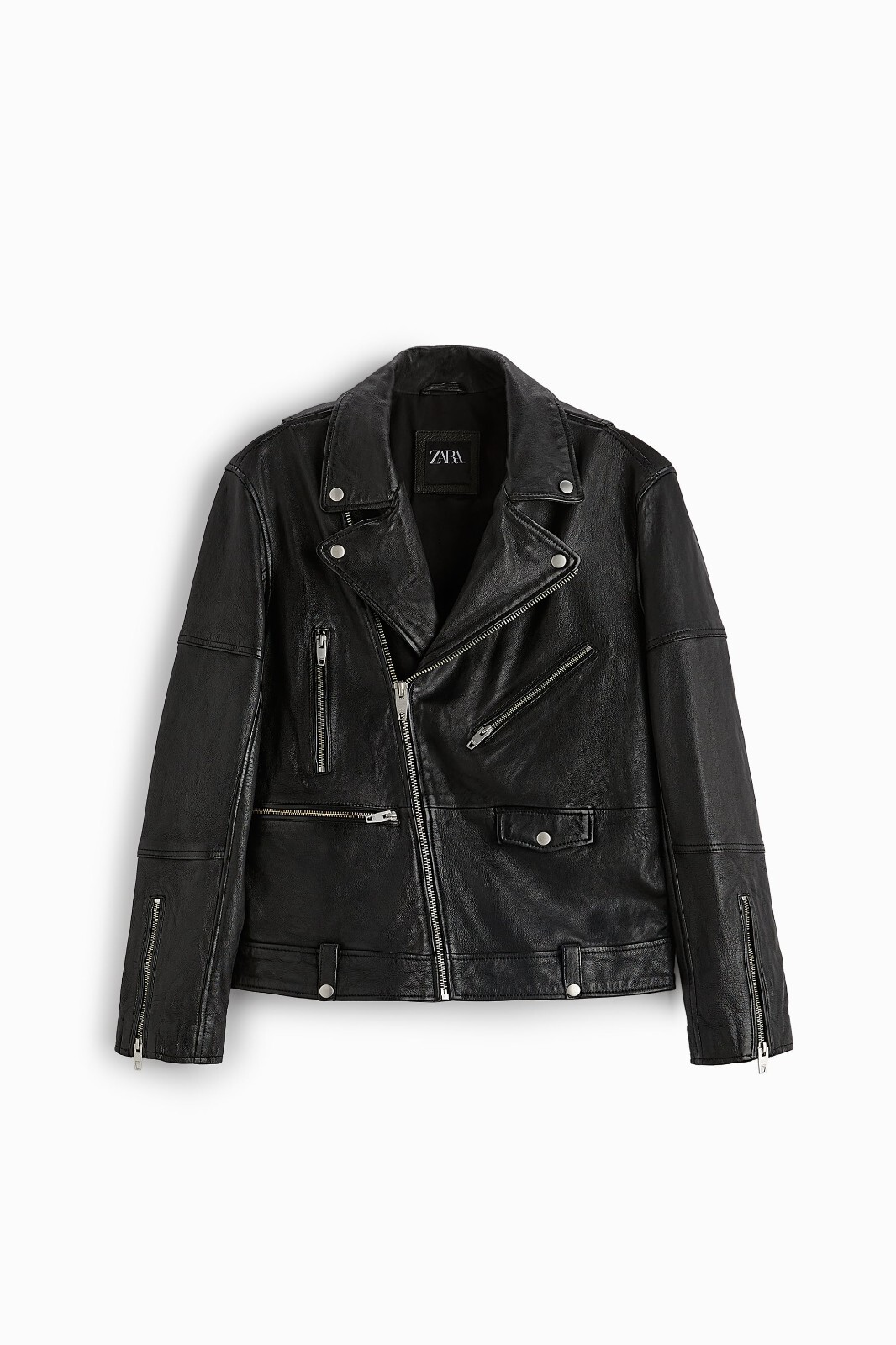 New Zara Genuine Leather Biker Jacket M L 4720/300 Motocycle New Zara Genuine Leather Biker Jacket M L 4720/300 Motocycle