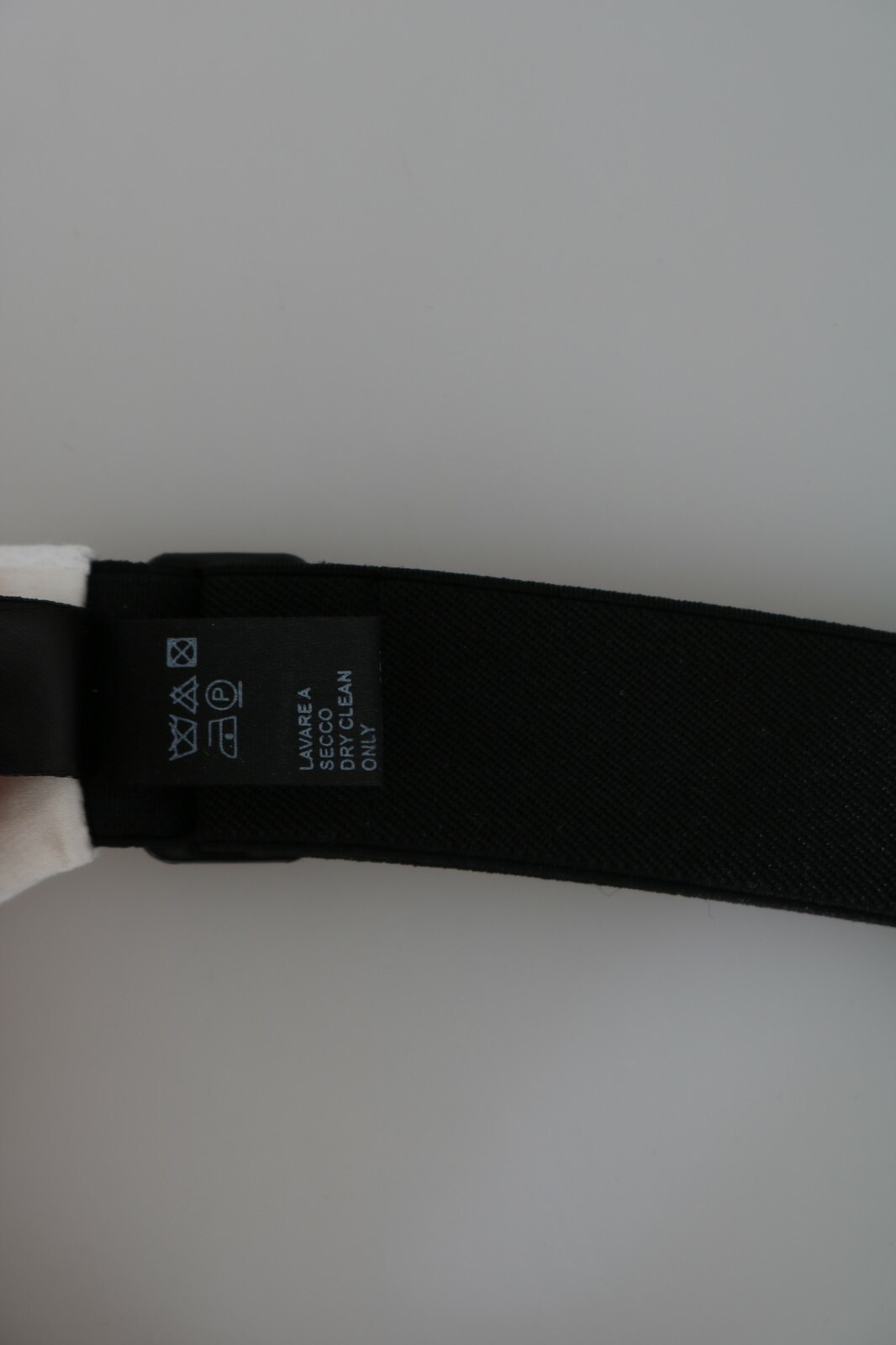 Pre-owned Dolce & Gabbana Cummerbund White Men Waist Belt Cotton S. It52 /xl Rrp $450