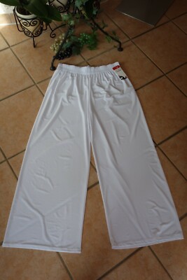 MAGNA Marlene Hose 56 58 NEU weiß Stretch weites Bein LAGENLOOK