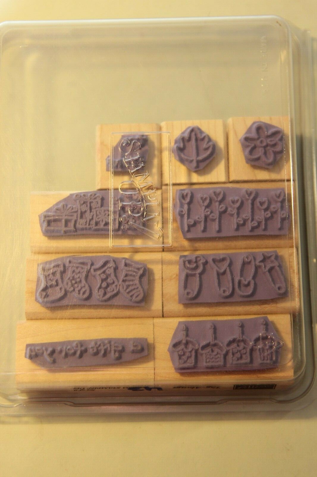 Stampin Up Tag Alongs Wood Mounted Stamps - Tags - Christmas - All Occasions