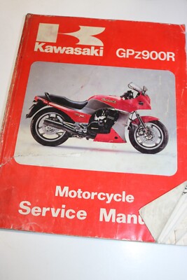 MANUAL KAWASAKI GPZ900R FACTORY WORKSHOP ORIGINAL GENUINE 1984 TO 1988 MODELS