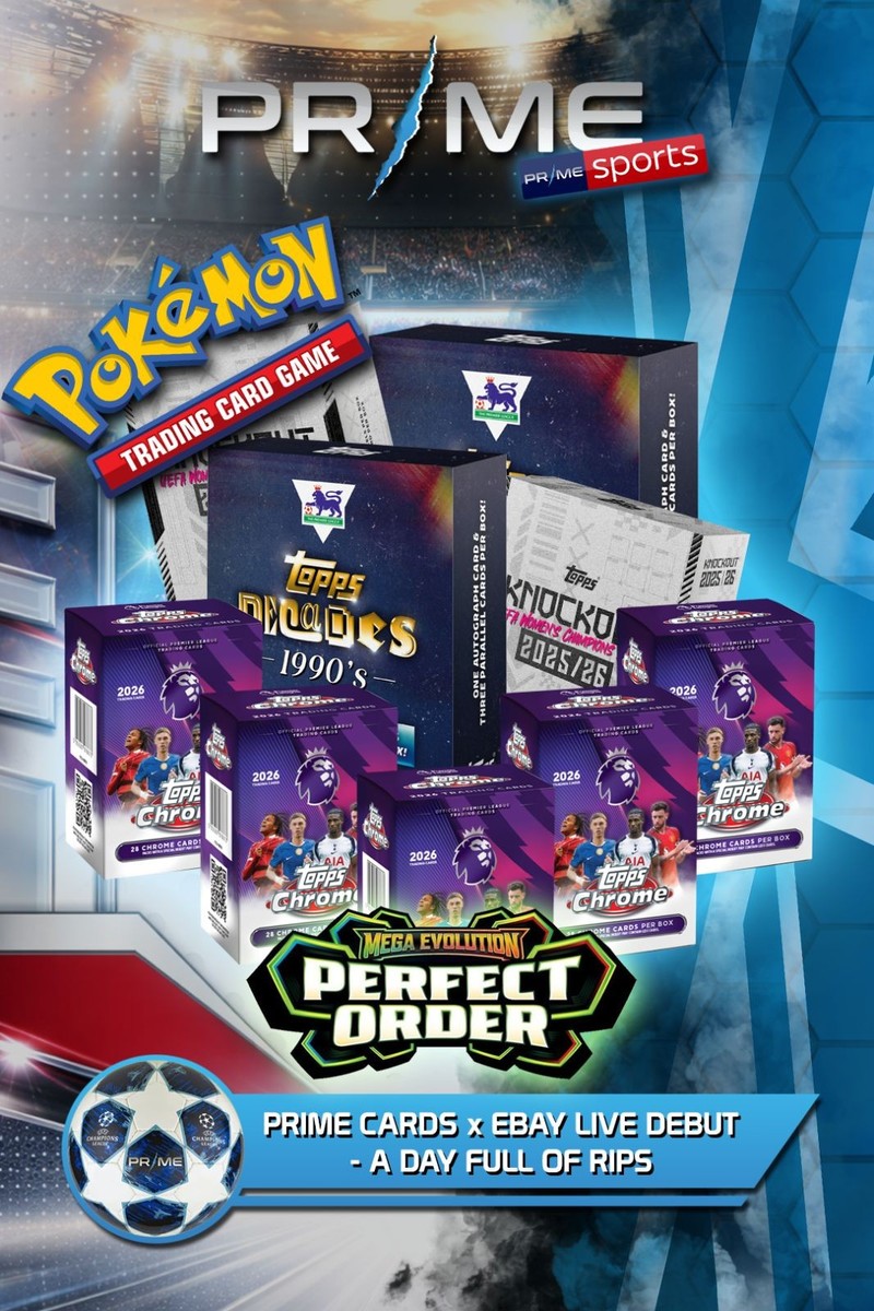 Prime Cards x Ebay Live Debut Show: Sports & TCG | eBay Live UK