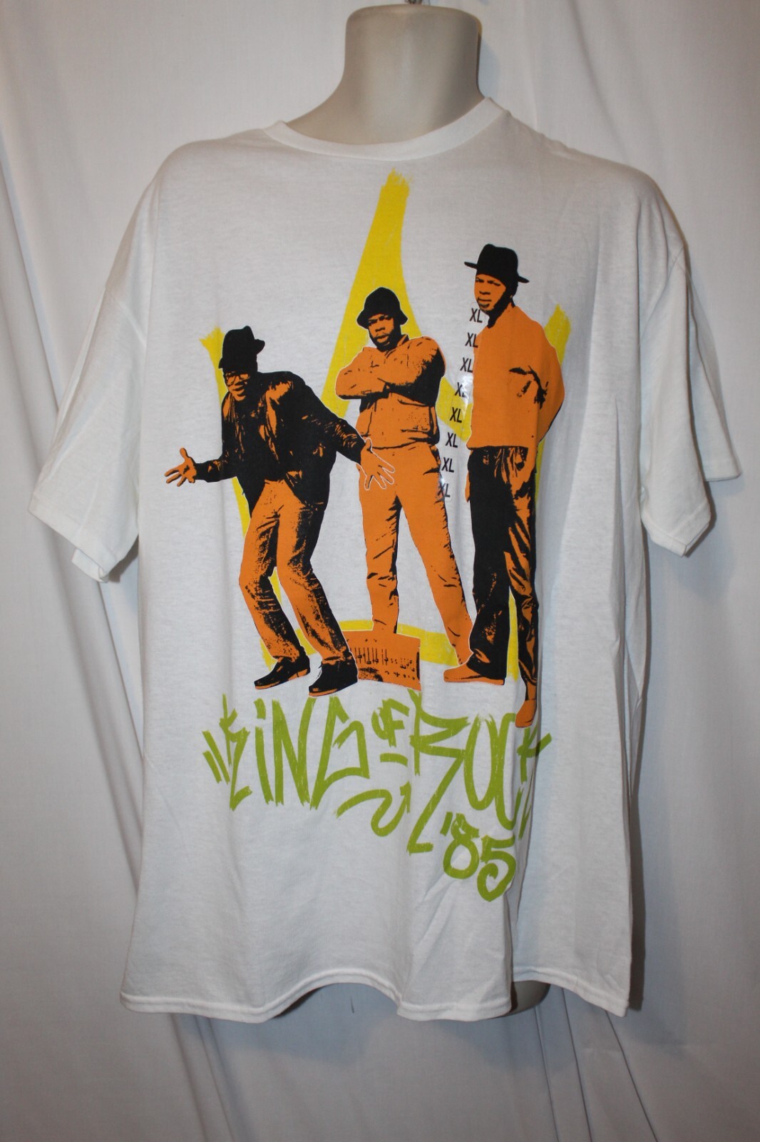 mens run dmc t-shirt XL nwot king of rock 85 white | eBay