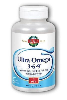 Kal Ultra Omega 3 6 9 100 мягких капсул