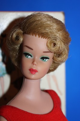 European Vintage Barbie Bubble Cut Genuine Side Part OOAK-Green Eyes.with Box.