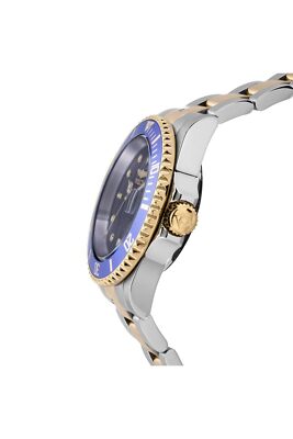 Pre-owned Invicta Stainless Steel Pro-diver Analog Blue Dial Men Watch-8928ob, Silver Band